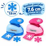 Bigpoint Şekilli Delgeç 7.6Cm Kar Tanesi X 2 Adet
