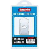 Bigpoint Sert Dikey Kart Kabı Şeffaf 10'lu Poşet 55 x 90 mm Kolay Kullanım