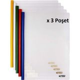 Bigpoint Sıkıştırmalı Rapor Dosyası 7mm - 5 Renk x 3 Poşet - 3 Adet