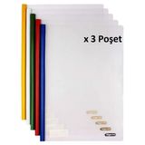 Bigpoint Sıkıştırmalı Rapor Dosyası 7Mm - 5 Renk X 3 Poşet