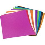 Bigpoint Simli Renkli Karışık Kağıt 35X50CM 10 Adet Eva