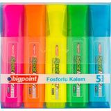 Bigpoint Spotliner Highlighter Fosforlu Kalem 5'li Set - Renkli - Standart