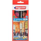 Bigpoint Suluboya 12 Adet Renkli Boya Seti 12 Renk ile Yaratıcı Çalışmalar İçin - Çok Renkli