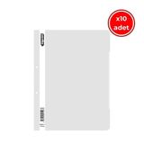 Bigpoint Telli Dosya, 10 Adet, 50'li Paket, Standart, A4, Beyaz