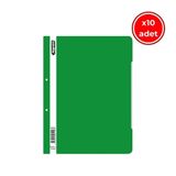 Bigpoint Telli Dosya, 10 Adet, 50'li Paket, Standart, A4, Yeşil
