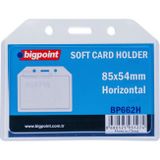 Bigpoint Yaka Kartı Kart Kabı Soft Esnek Çok Amaçlı Yatay 85X54 Mm. 100'Lu Paket