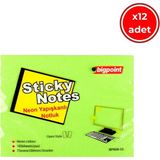 Bigpoint Yapışkanlı Not Kağıdı, 12 ADET,75X100MM,NEON YEŞIL,100 Yaprak
