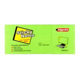 Bigpoint Yapışkanlı Not Kağıdı 3'Lü 40X50mm Neon Yeşil X 4 Paket