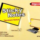 Bigpoint Yapışkanlı Not Kağıdı 75X100 Mm Sarı Bp803-15 (12 Li Paket)