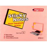 Bigpoint Yapışkanlı Not Kağıdı 75X100 Neon 12'Li Paket Pembe