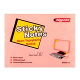 Bigpoint Yapışkanlı Not Kağıdı 75X100mm Neon Pembe X 12 Adet