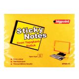 Bigpoint Yapışkanlı Not Kağıdı 75X100mm Neon Turuncu X 12 Adet