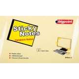 Bigpoint Yapışkanlı Not Kağıdı 75x125mm Sarı 12'li Paket