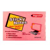 Bigpoint Yapışkanlı Not Kağıdı 75X50mm Neon Kırmızı X 12 Adet