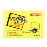 Bigpoint Yapışkanlı Not Kağıdı 75X50mm Neon Sarı X 12 Adet