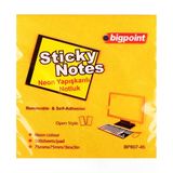 Bigpoint Yapışkanlı Not Kağıdı 75X75mm Neon Turuncu X 12 Adet