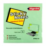 Bigpoint Yapışkanlı Not Kağıdı 75X75mm Yeşil X 12 Adet