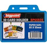 Bigpoint Yatay Mavi Kart Poşeti 10'lu 85 x 55 mm Şeffaf PVC ile Pratik Kullanım