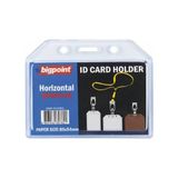 Bigpoint Yatay Şeffaf Kart Kabı 85 x 54 mm 5'li Dayanıklı ve Pratik Tasarım