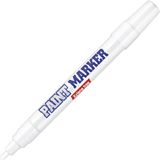 Bigpoint | Yuvarlak Uçlu Paint Marker, Endüstriyel Düzey Kalıcılık, Kalın Uçlu Mürekkepli Kalem, Beyaz