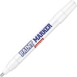Bigpoint | Yuvarlak Uçlu Paint Marker, Endüstriyel Düzey Kalıcılık, Kalın Uçlu Mürekkepli Kalem, Gümüş