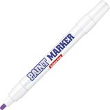 Bigpoint | Yuvarlak Uçlu Paint Marker, Endüstriyel Düzey Kalıcılık, Kalın Uçlu Mürekkepli Kalem, Mor