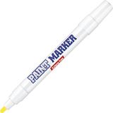 Bigpoint | Yuvarlak Uçlu Paint Marker, Endüstriyel Düzey Kalıcılık, Kalın Uçlu Mürekkepli Kalem, Sarı