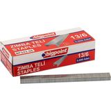Bigpoint | Zımba Teli No: 13/6, 5000 Adet, 6 mm Kalınlığında Zımbalamaya Uygun - Gri - No: 13/6 gri