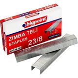 Bigpoint | Zımba Teli No: 23/8, 1000 Adet, 50 Sayfaya Kadar Zımbalamaya Uygun - Gri - No:23/8 Gri