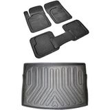 Bigs Group Renault Fluence 2009+ 3D Havuzlu Oto Paspas ve 3D Bagaj Havuzu Set - Siyah