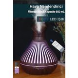 BigSale Lale Desenli Hava Nemlendirici 500ml - LED Işıklı Aroma Difüzör, Uzaktan komanda ve Sessiz Çalışma