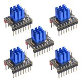 BIGTREETECH TMC2209 V1.3 Step Motor Sürücüsü, UART/Adım/DIR Modu | Ahtapot V1.1/Pro, SKR V1.4 Turbo/3, Manta M8P/M4P/M5P ve MKS Gen L, 5 Adet için Soğutuculu Ultra Sessiz Stepstick Sürücüleri