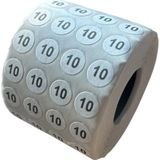 Bigümex 10NO Yapışkanlı Sticker Etiket Beden Etiketi (5000 ADET)