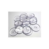 BİGÜMEX Şeffaf Düğme 20 Boy 1.27 Cm - 20 Adet ( Nevresim Düğmesi - Cam Düğme )