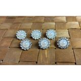 Bigümex TAŞLI DÜĞME 24 BOY (15,2MM) GÜMÜŞ - 10 ADET (1202)