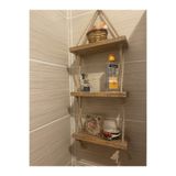 BİGWOODWORKERS Ahşap Banyo Rafı