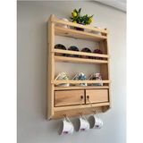 Bigwoodworkers Ahşap Çitalı Mutfak Dolabı 60x36 cm Geniş Depolama Fonksiyonlu Ahşap Malzeme