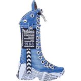 Bihamd Kot Spor Bot Ayakkabı / Kadın Kot Bot Ayakkabı / Kadın Kot Spor Bot / Fashion Bot / Kadın Bot - Aqua Mavisi