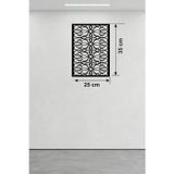 BiiShe Mey İthalat® Sarmaşık ve Yaprak Motifli Ahşap Duvar Tablosu - 25x35 cm Lazer Kesim Dekoratif Pano