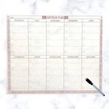 Biishe® Şeffaf Kendiliğinden Yapışkanlı Kalemli Haftalık Planlayıcı 40CM-50CM