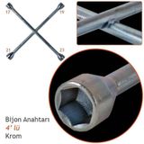 Bijon Anahtarı Krom 4lü