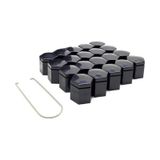 Bijon Kapağı 19 Mm Siyah Renk 20'li Paket İthal