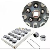Bijon Kapağı Seti 20 Adet – Krom Jant Bijon Koruma Kapağı (17Mm / 19Mm) Oto Jant Somun Kapak Seti (Düz, 19Mm)