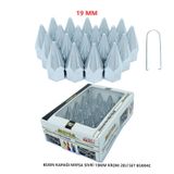 Bijon Kapağı Sivri 19 Mm Krom 20 Li Set