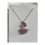 bijoux uniques 316L Çelik pembe zirkon taşlı kuğu B harfli kolye