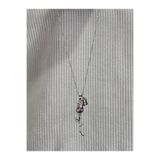 bijoux uniques aşkın simgesi H harfli çelik lale kolye