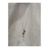 bijoux uniques aşkın simgesi K harfli çelik lale kolye