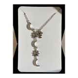 bijoux uniques Çelik ay&güneş F harfli kadın kolye