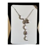 bijoux uniques Çelik ay&güneş Z harfli kadın kolye