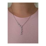 bijoux uniques Çelik Gümüş Kayan Yıldız Kolye